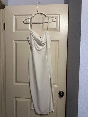 Windsor White Cocktail / Graduation Dress - Size M